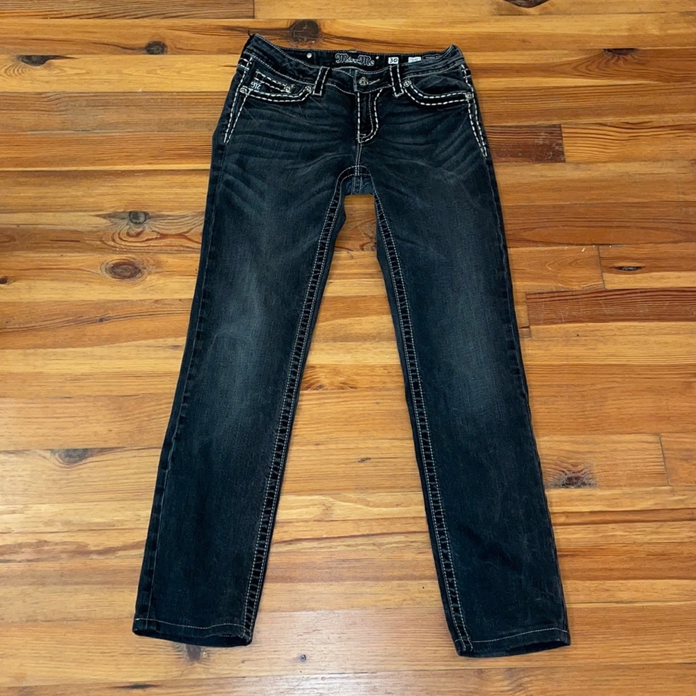 Miss Me Black Skinny Cotton Jeans Size 30"
